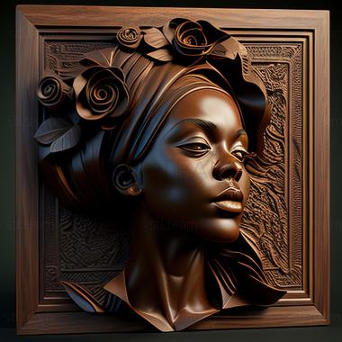 3D model Antoinette Gene Rees 1966 (STL)